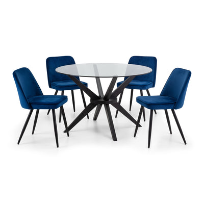 Set Of 2 Burgess Dining Chairs - Blue