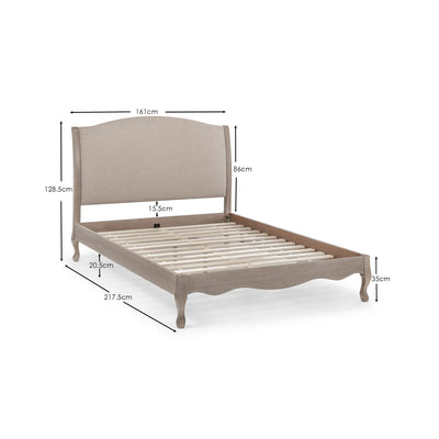 Camille 150cm King Bed
