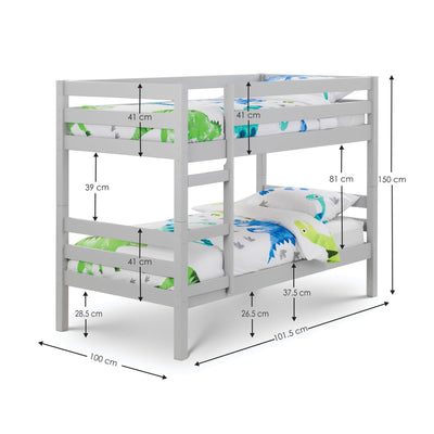 Camden Bunk Bed - Dove Grey
