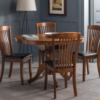 Canterbury Round To Oval Extending Table - Mahogany