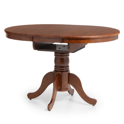 Canterbury Round To Oval Extending Table - Mahogany