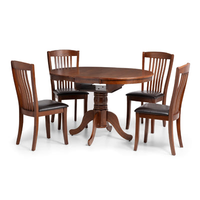 Canterbury Round To Oval Extending Table - Mahogany