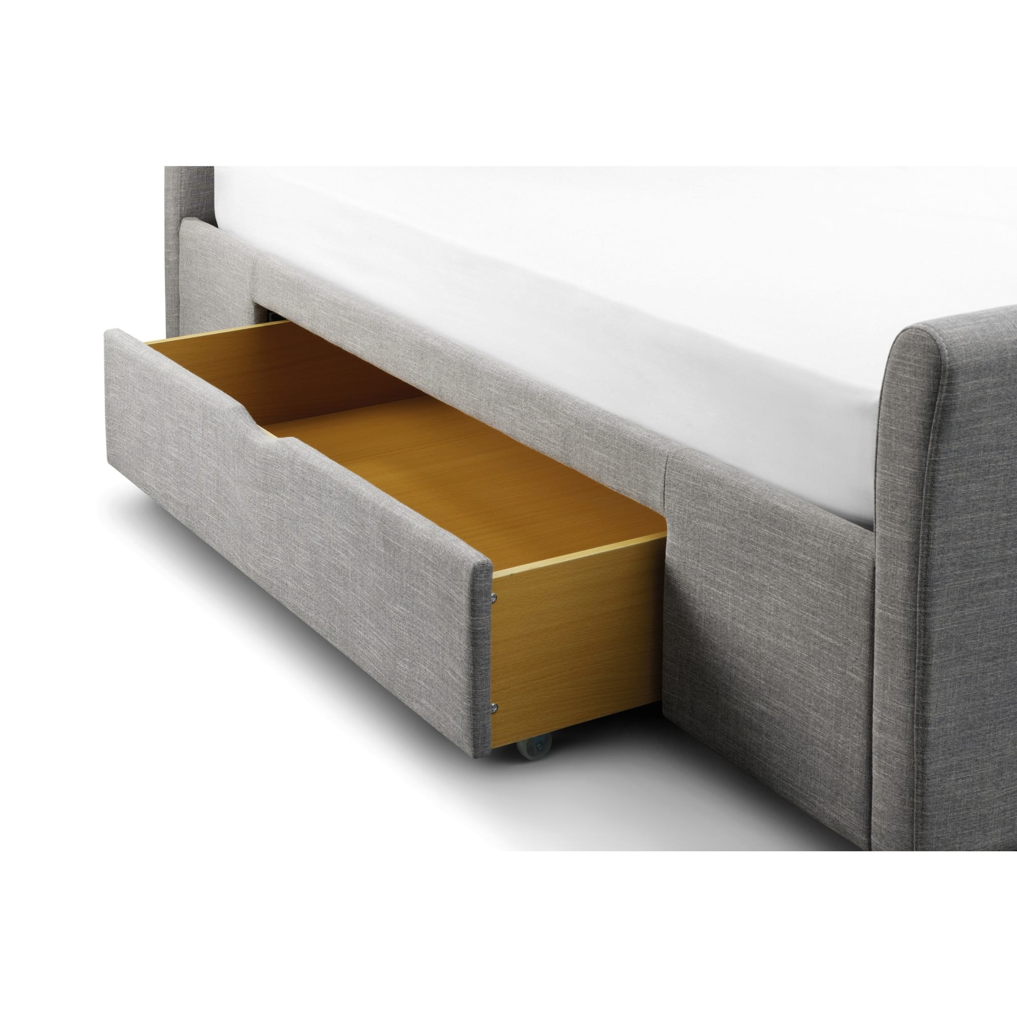 Capri Light Grey with Drawers 135cm Double Bed