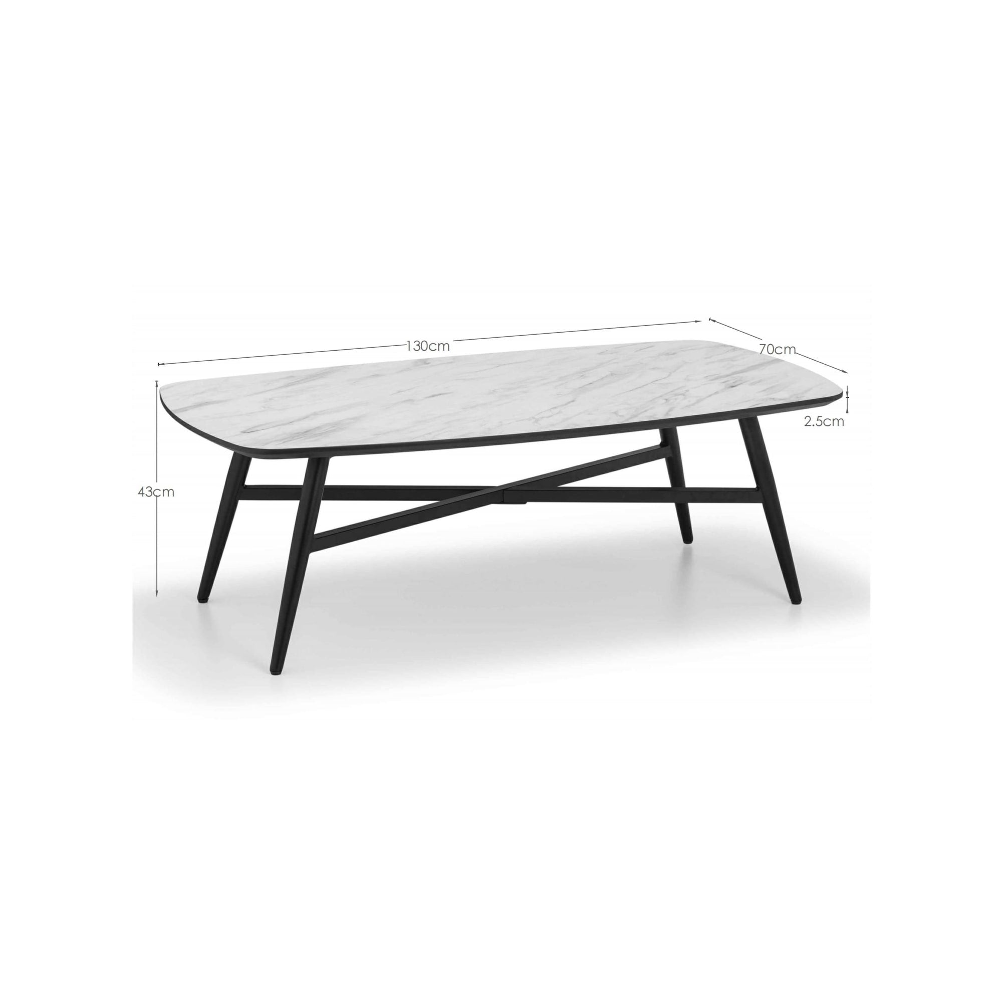 Caruso Marble Effect Coffee Table