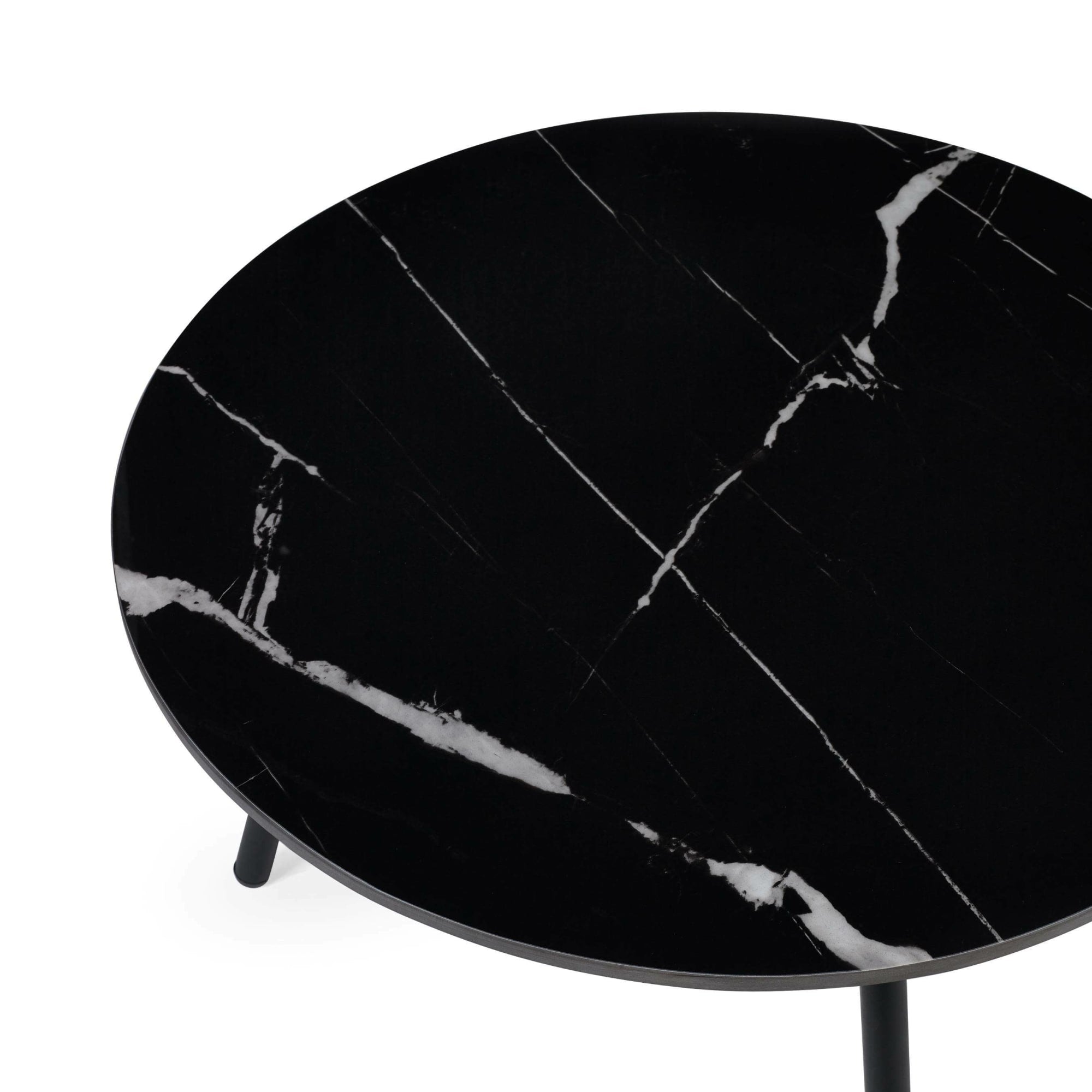 Casper Set of Side Tables Grey and Black