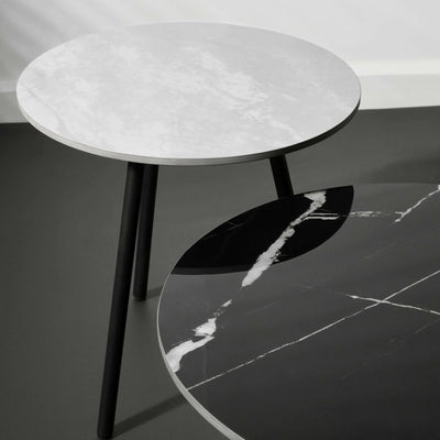 Casper Set of Side Tables Grey and Black