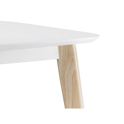 Casa Square Dining Table White/Oak
