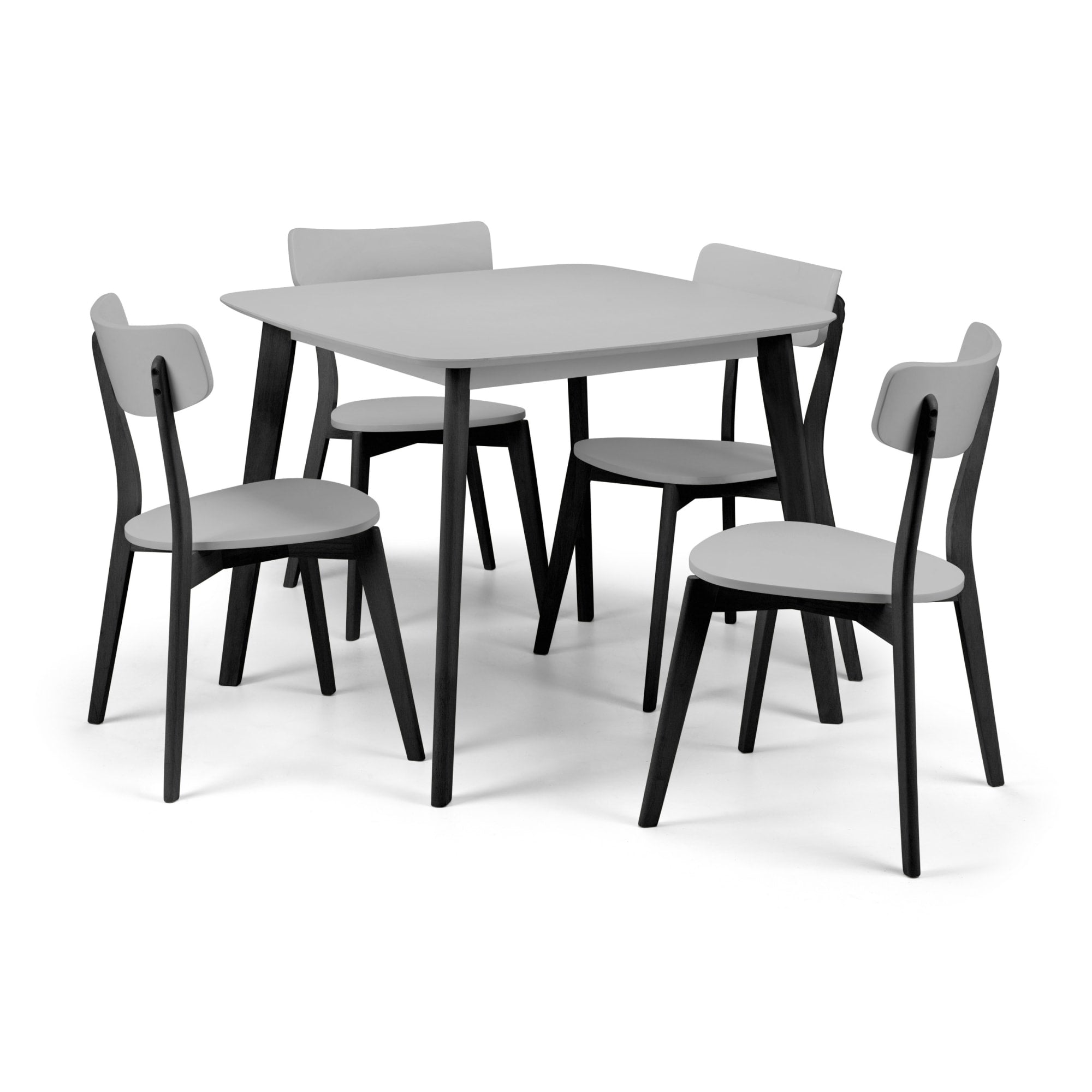 Casa Square Dining Table Grey/Black