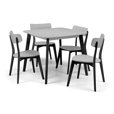 Casa Square Dining Table Grey/Black