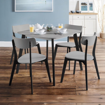 Casa Square Dining Table Grey/Black