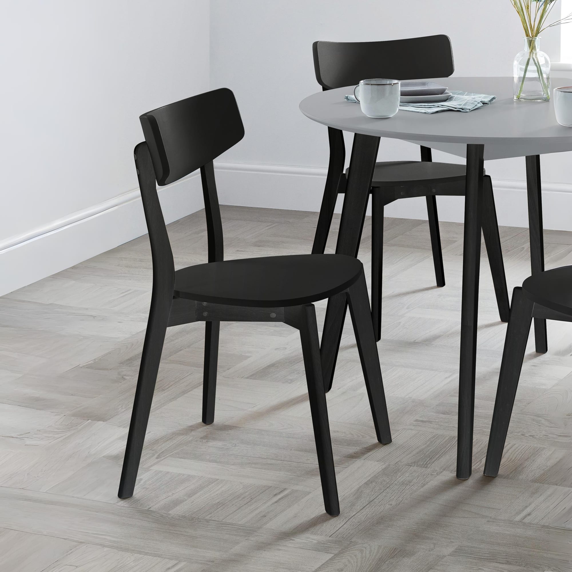 Set of 2 Casa Black Dining Chairs