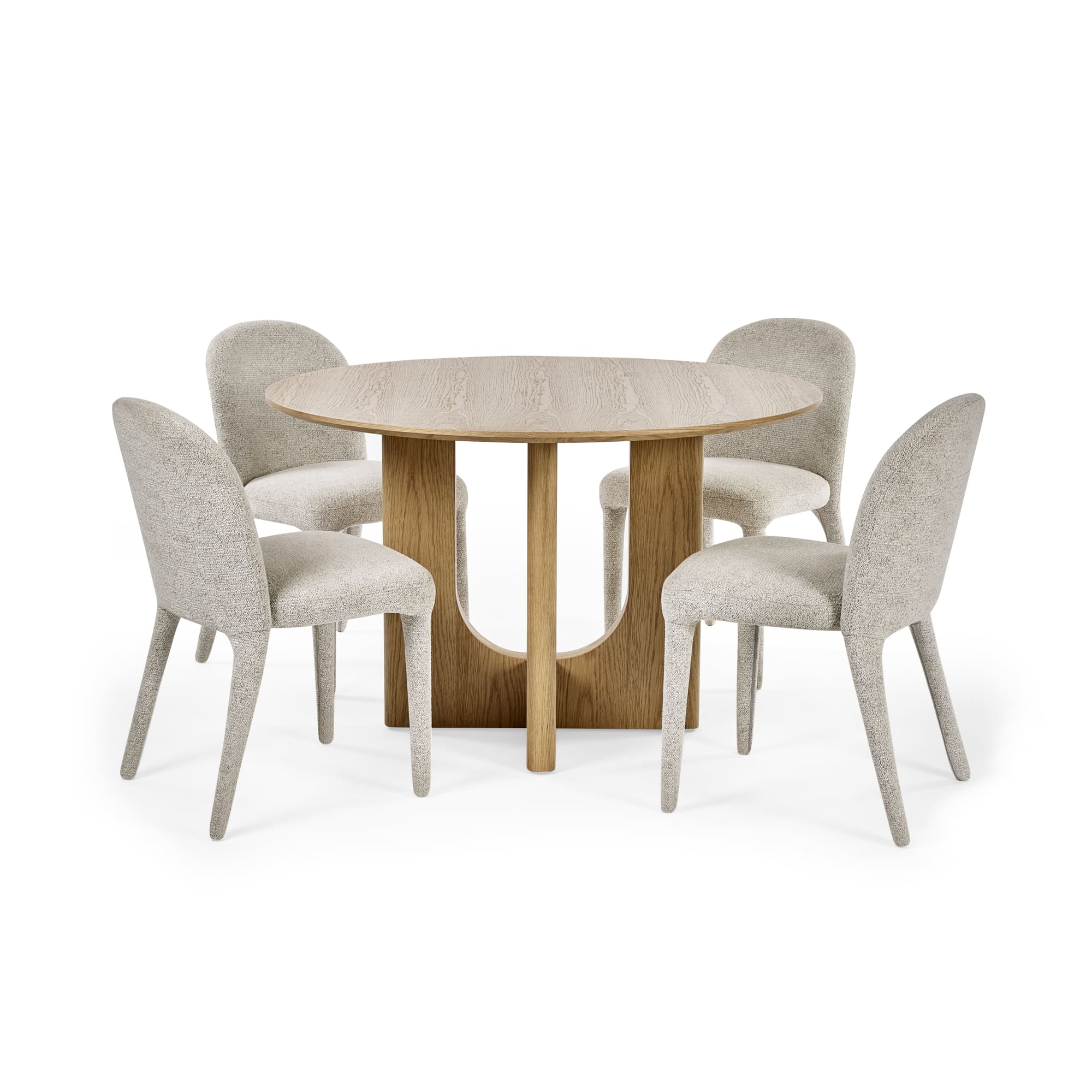 Cellini Oak 120cm Round Dining Table