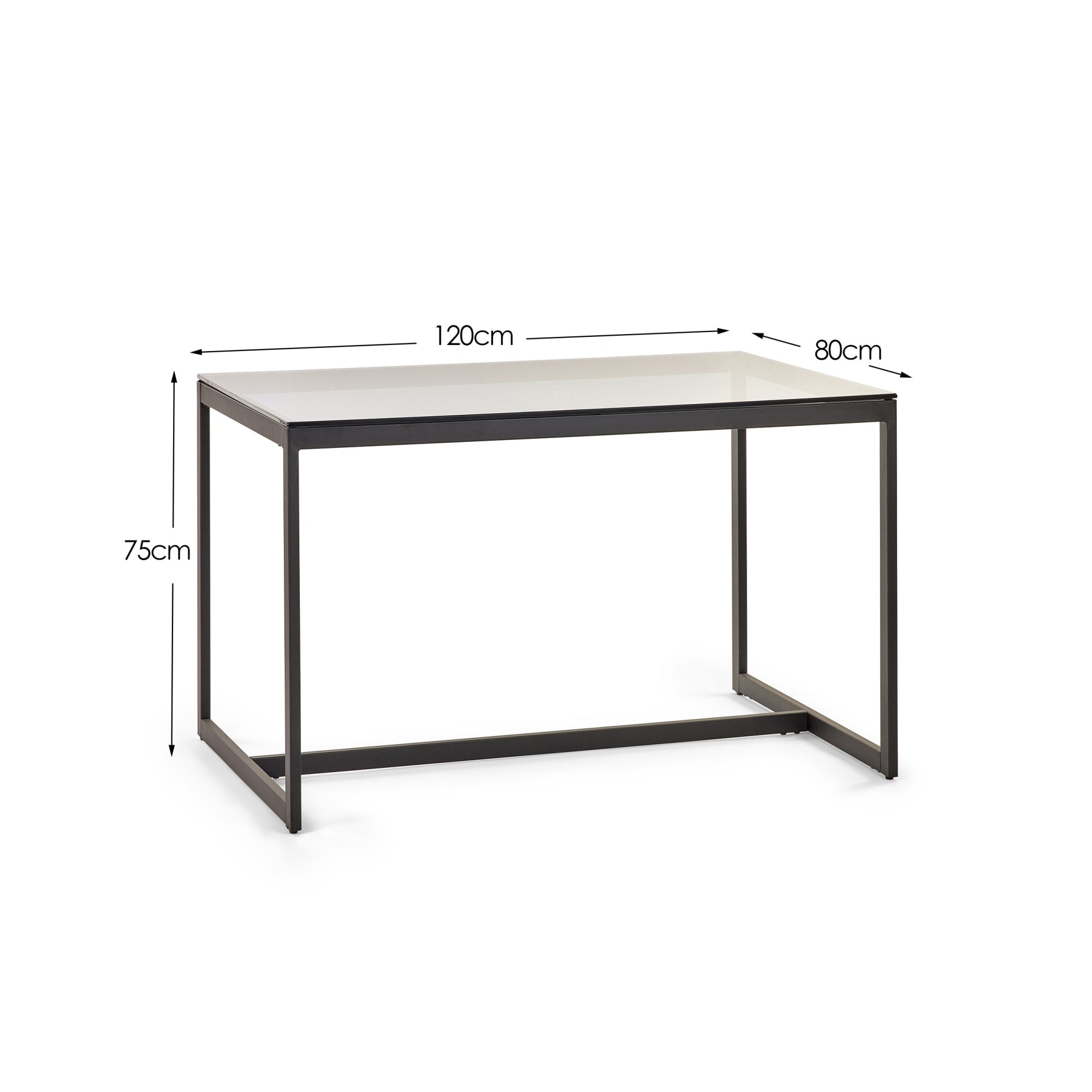 Chicago Dining Table Smoked Glass