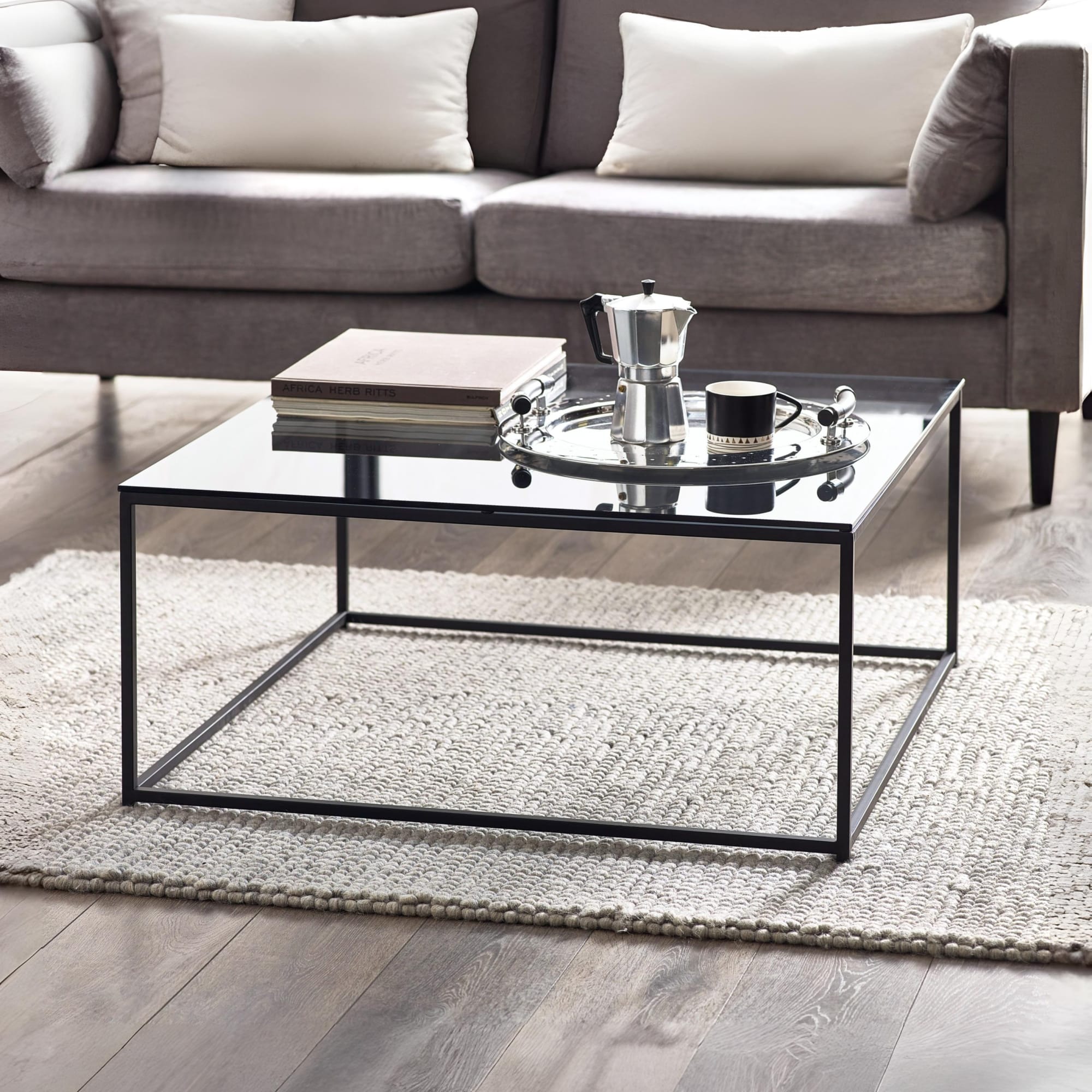 Chicago Square Coffee Table Smoked Glass