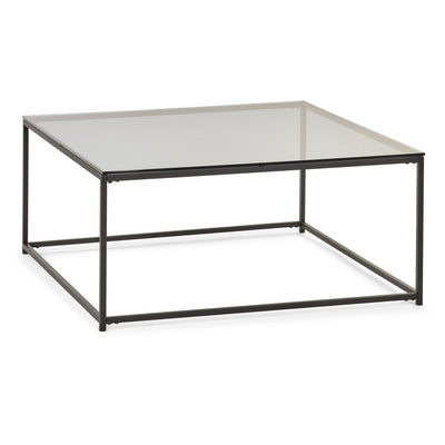 Chicago Square Coffee Table Smoked Glass