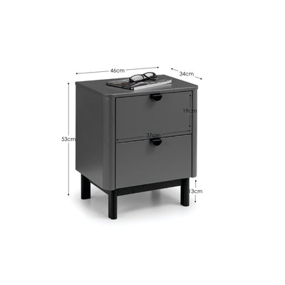 Chloe 2 Drawer Bedside