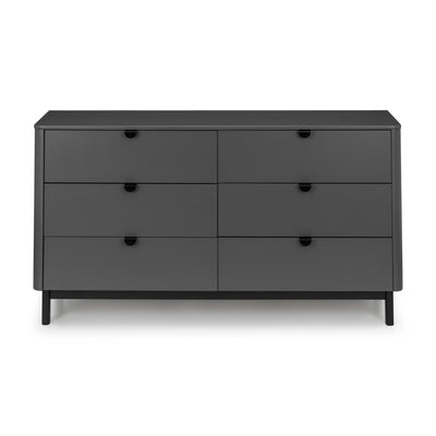 Chloe Storm Grey 6 Drawer Wide Chest