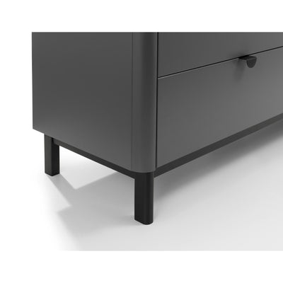 Chloe Storm Grey 6 Drawer Wide Chest