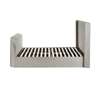 Clara Ottoman TV King Size Bed 150cm - Light Grey