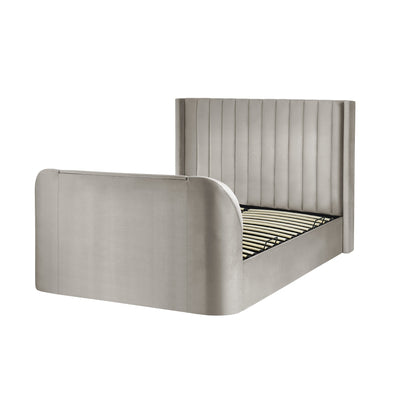 Clara Light Grey 180cm Super King TV Ottoman Storage Bed