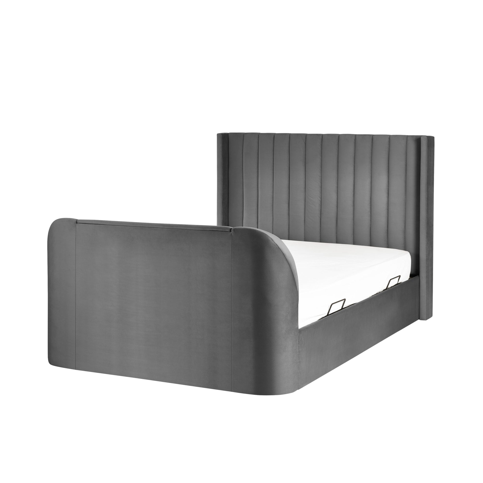 Clara Ottoman King Size TV Bed 150cm - Dark Grey