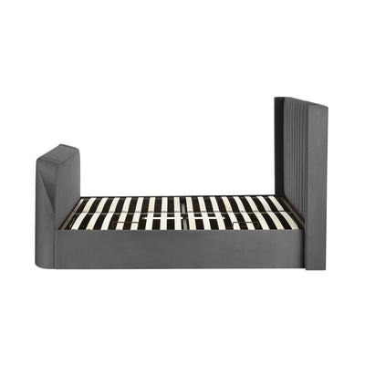 Clara Ottoman King Size TV Bed 150cm - Dark Grey