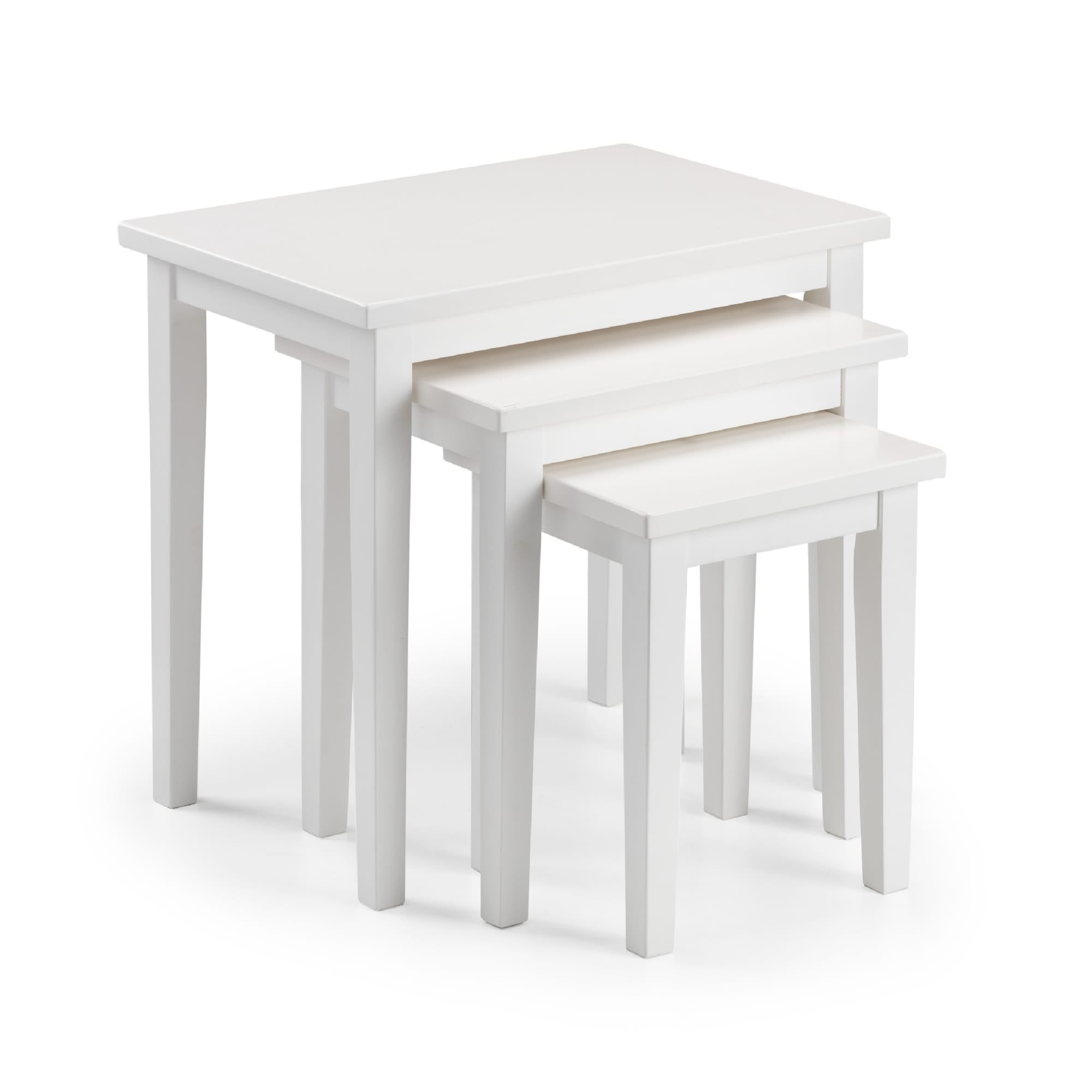 Cleo Nest Of Tables - Pure White Finish