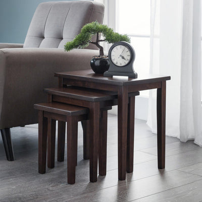 Cleo Nest Of Tables - Mahogany Finish