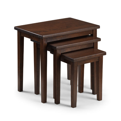 Cleo Nest Of Tables - Mahogany Finish