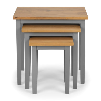 Cleo Nest Of Tables 2 Tone Grey & Oak