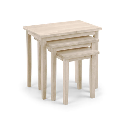 Cleo White Wash Nest of Tables