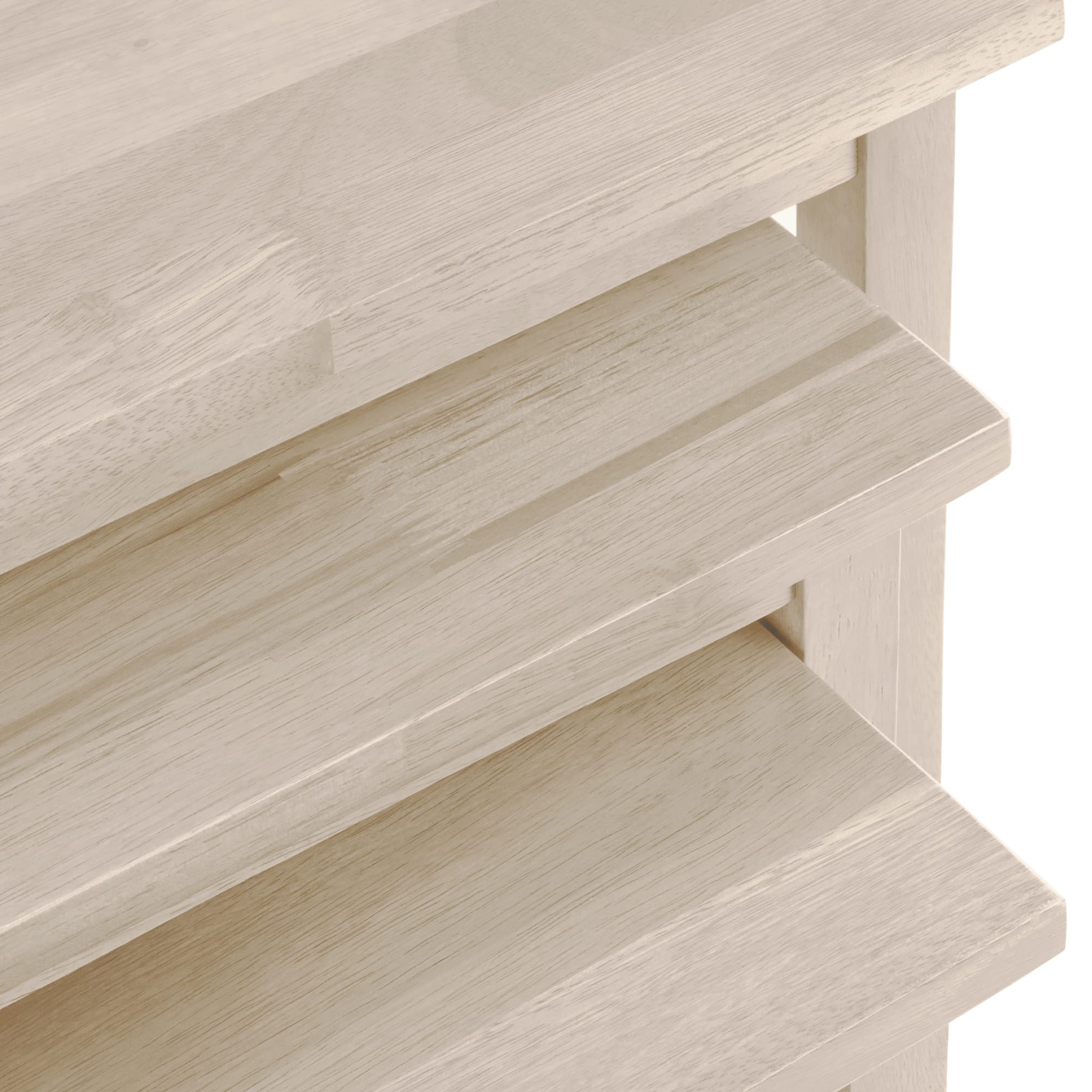 Cleo White Wash Nest of Tables