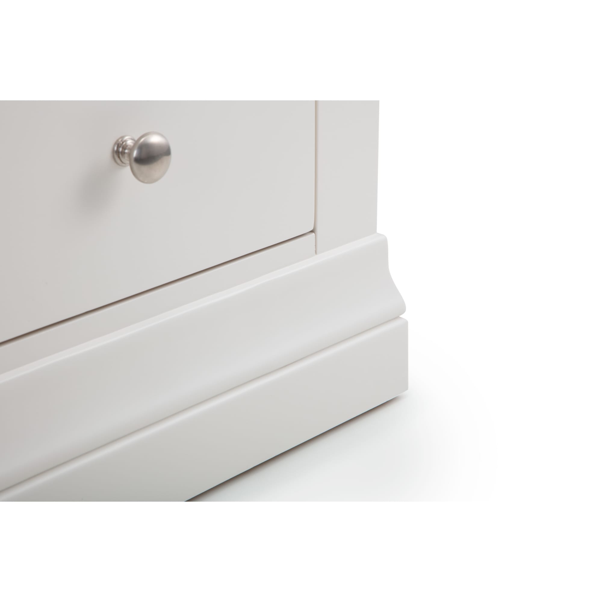 Clermont 2 Drawer Bedside - Surf White