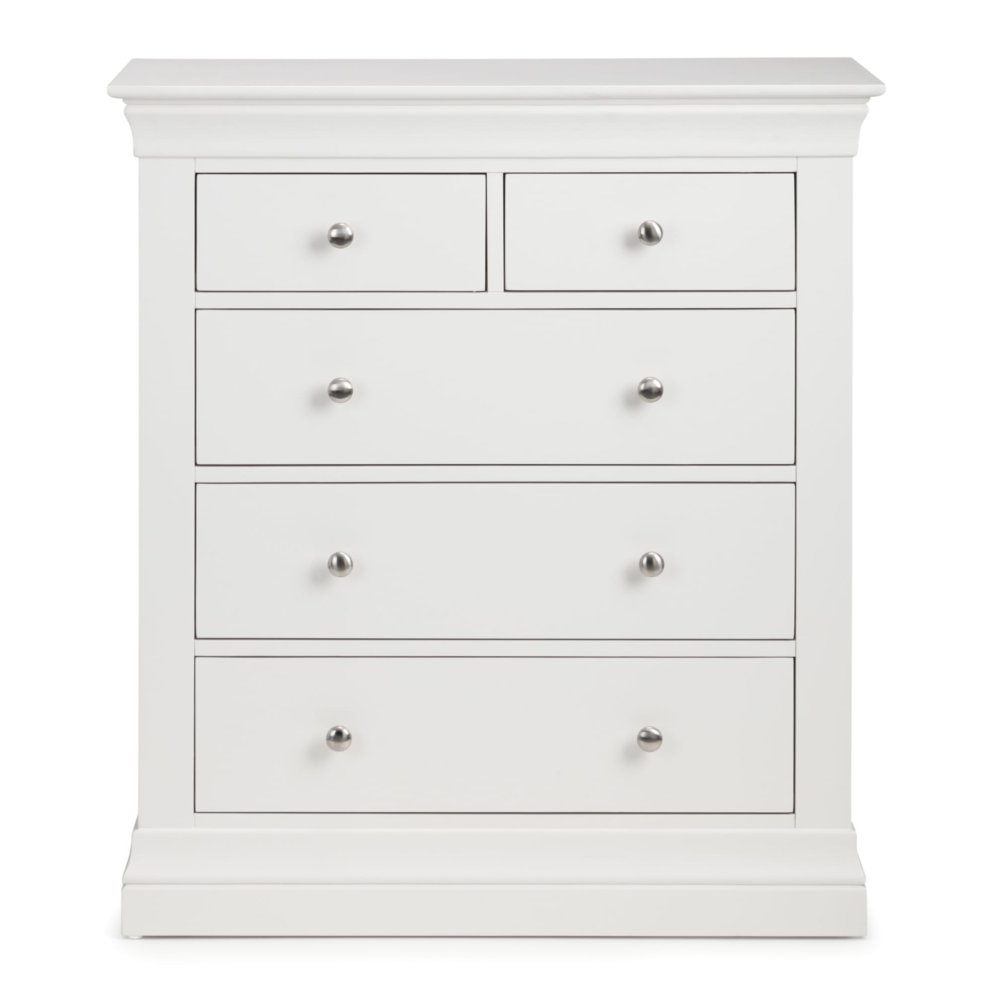 Clermont 3+2 Drawer Chest - Surf White
