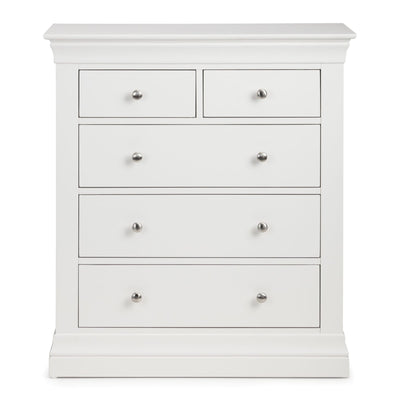 Clermont 3+2 Drawer Chest - Surf White