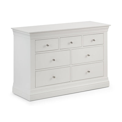 Clermont 4+3 Drawer Chest - Surf White