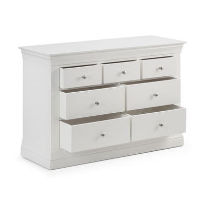 Clermont 4+3 Drawer Chest - Surf White