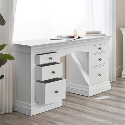 Clermont Dressing Table - Surf White