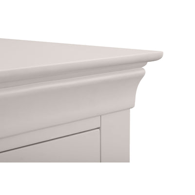 Clermont 2 Drawer Bedside - Light Grey