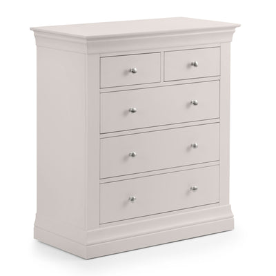 Clermont 3+2 Drawer Chest - Light Grey