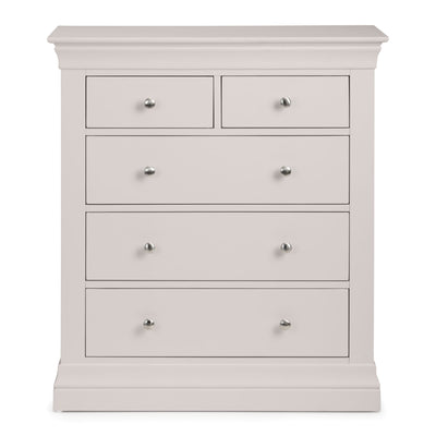 Clermont 3+2 Drawer Chest - Light Grey