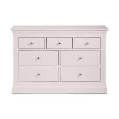 Clermont 4+3 Drawer Chest - Light Grey