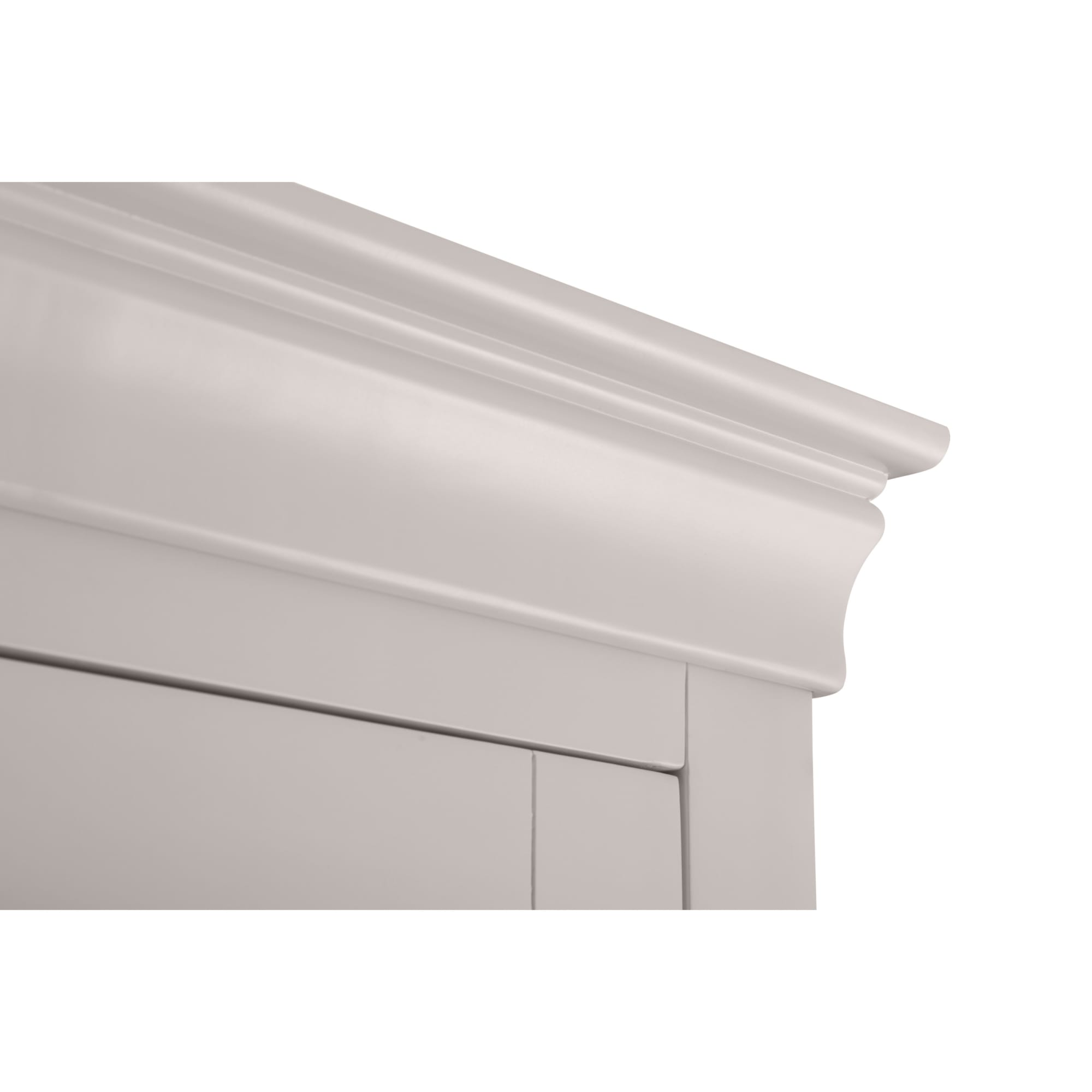 Clermont 2 Door 1 Drawer Wardrobe - Light Grey