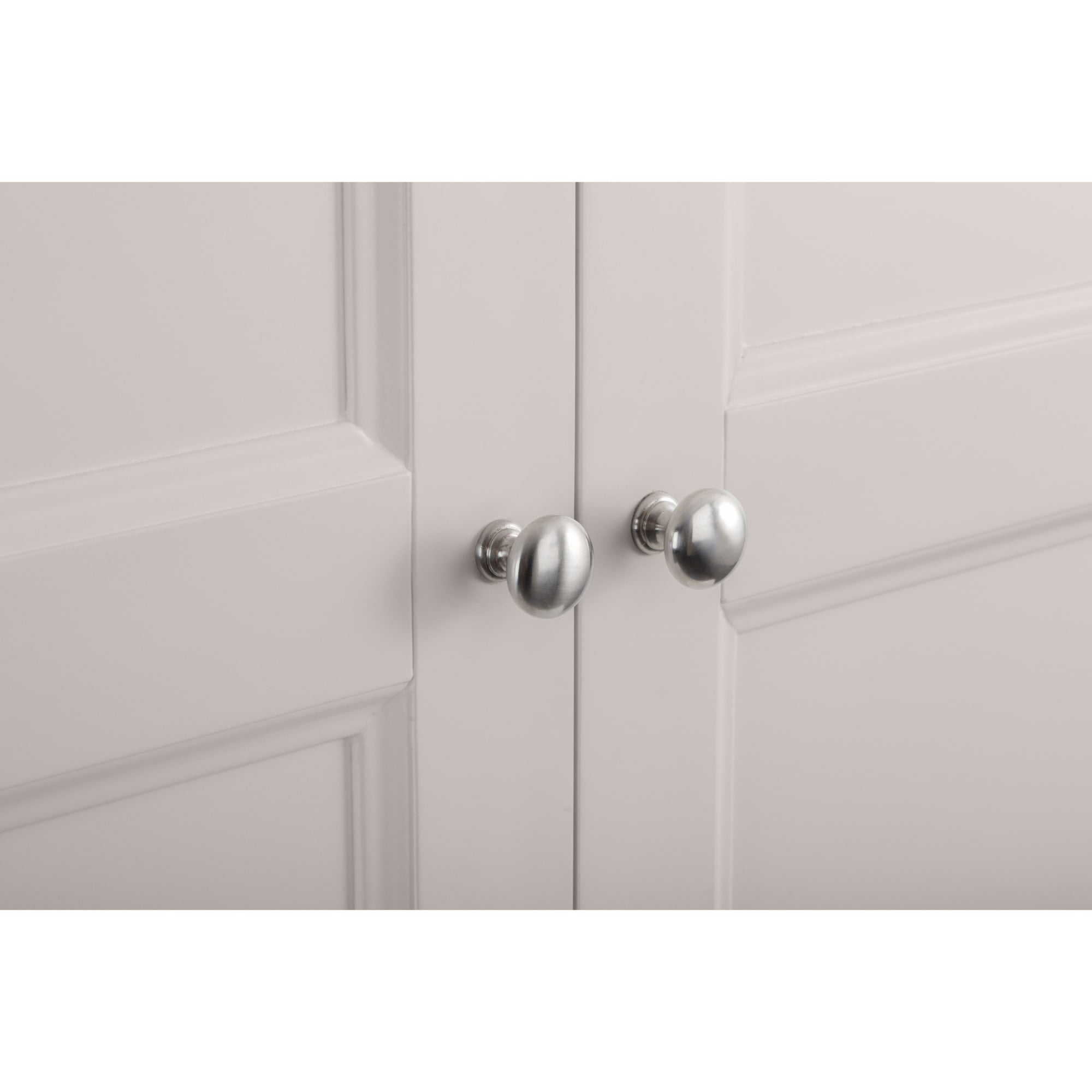 Clermont 2 Door 1 Drawer Wardrobe - Light Grey