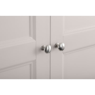 Clermont 2 Door 1 Drawer Wardrobe - Light Grey