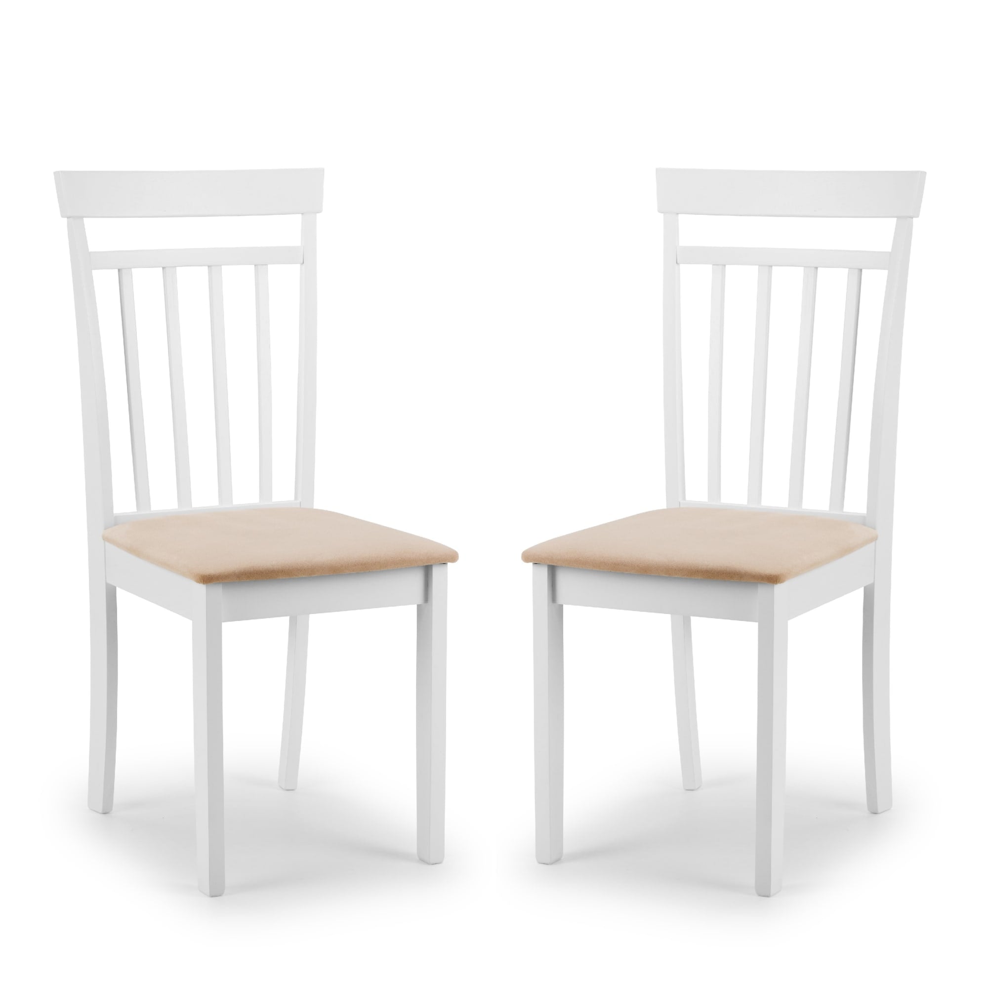 Set Of 2 Coast White Dining Chairs