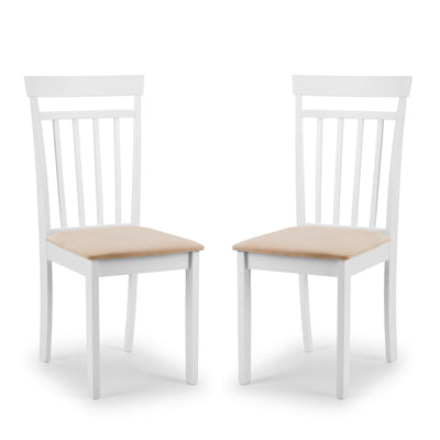 Set Of 2 Coast White Dining Chairs