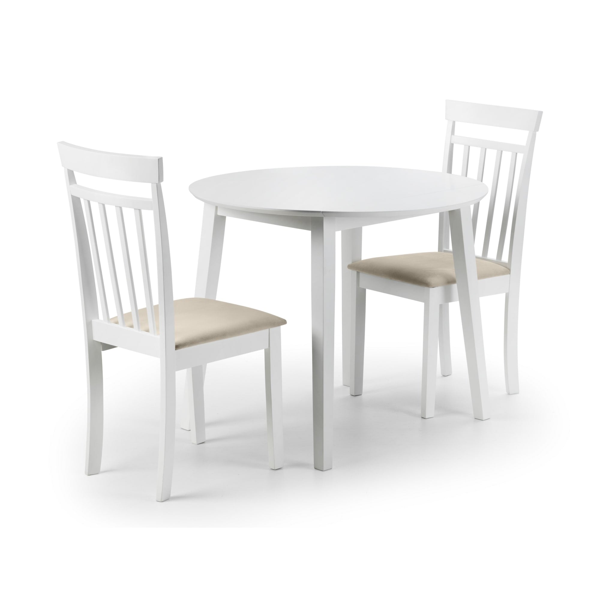 Set Of 2 Coast White Dining Chairs