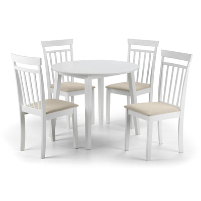 Set Of 2 Coast White Dining Chairs