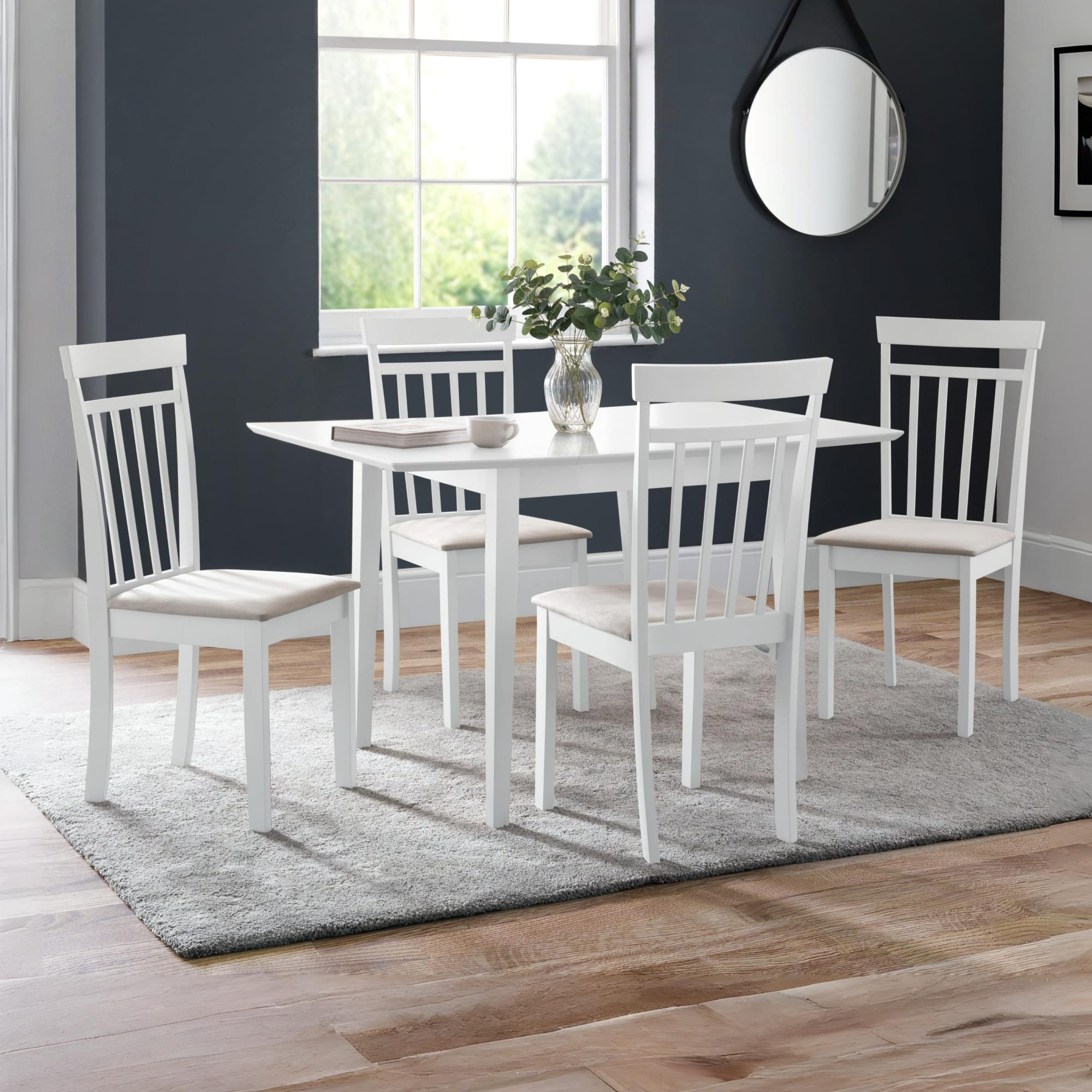 Set Of 2 Coast White Dining Chairs